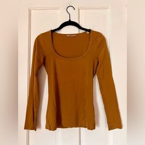 Doen Brown Romy Tee Long Sleeve Top